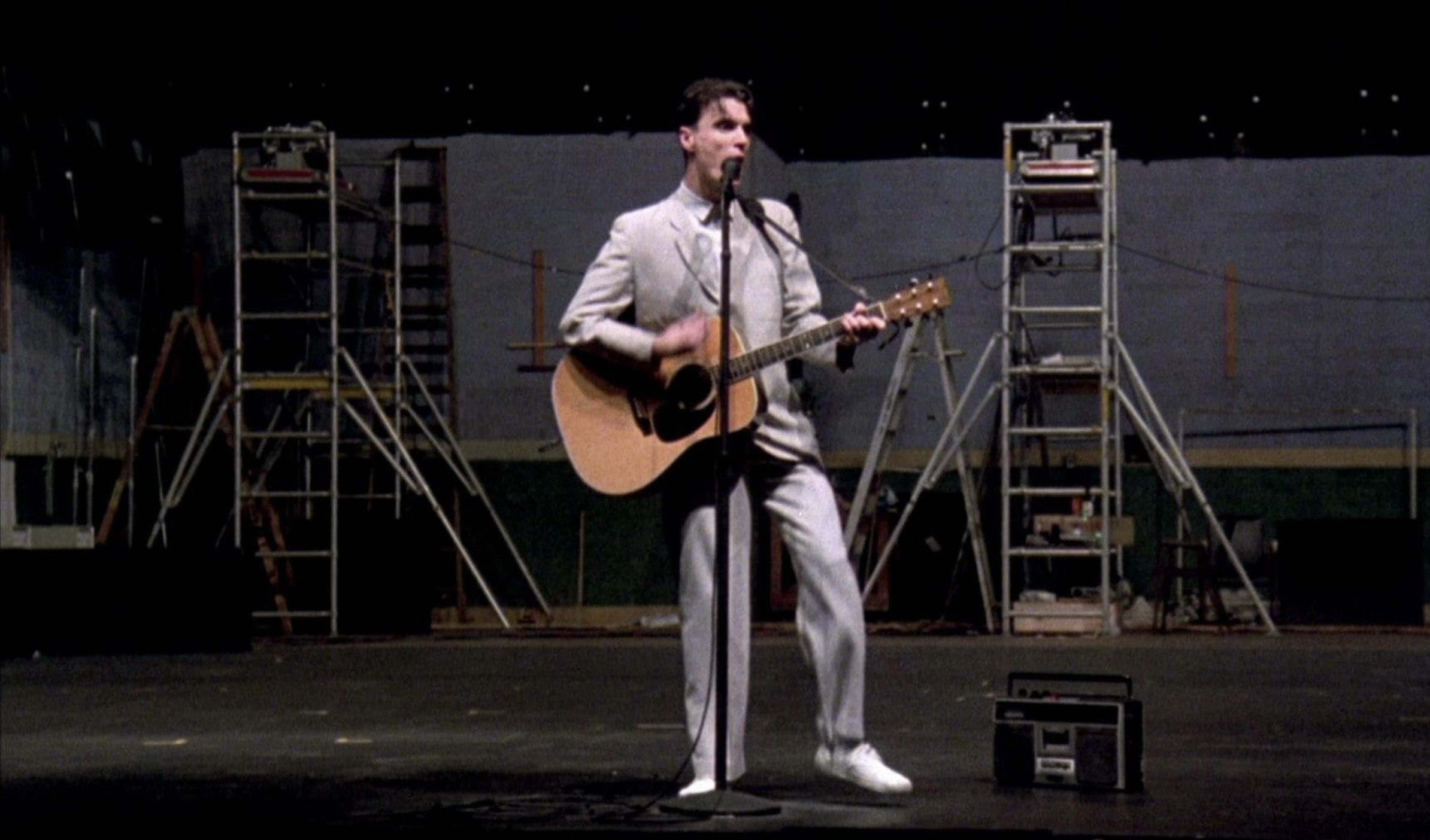 David Byrne, in Stop Making Sense: Psycho Killer